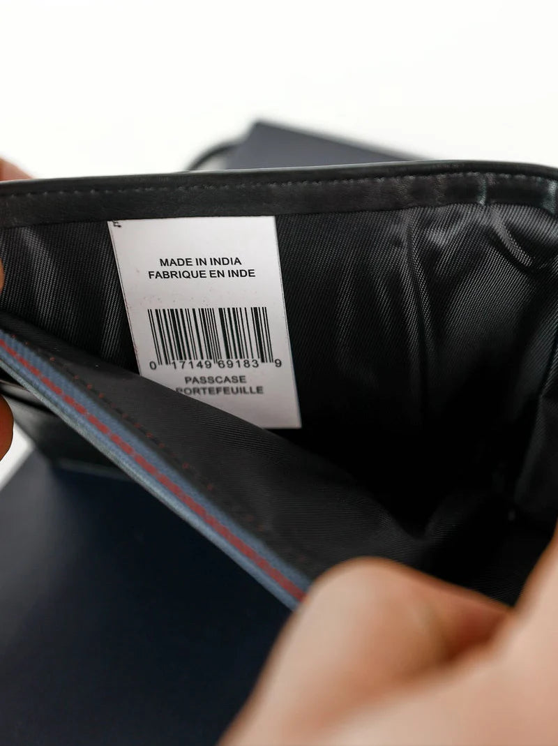 TH Black Leather Wallet For Men 19#