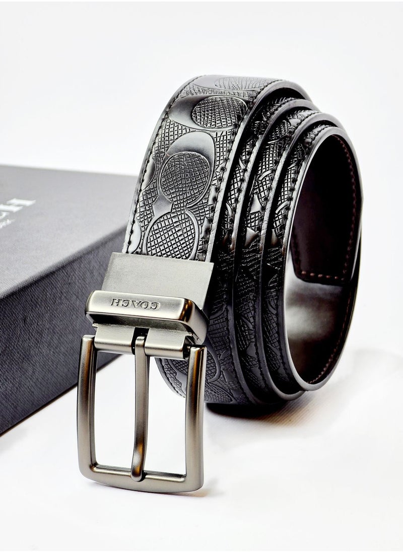 Coach Signature Wallet & Reversible Belt Set For Men 23