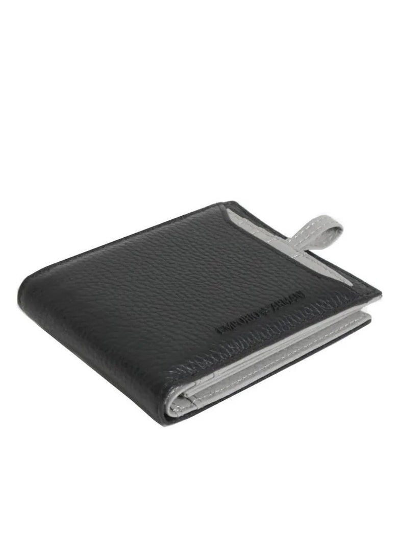 EA Black Leather Wallet For Men 93#