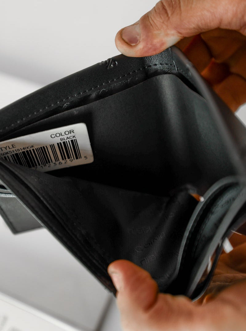 CK Black Leather Wallet For Men 55#