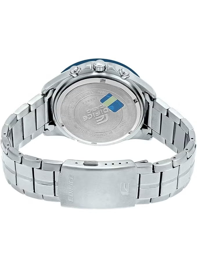 Casio Edifice Men’s Watch – Model EFR-556DB-2AV | Precision Chronograph in Blue & Silver