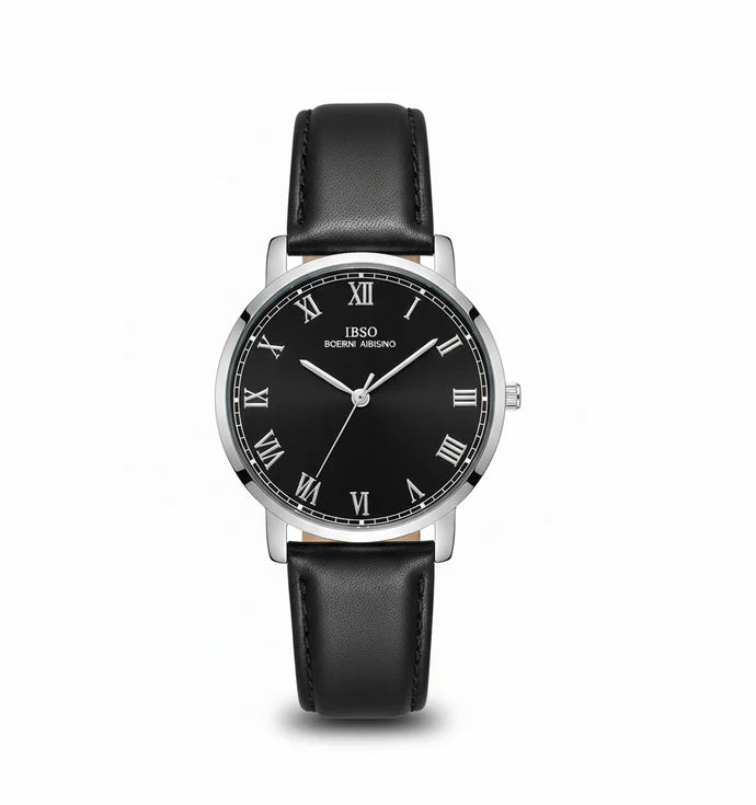 IBSO Ultra-Slim Men's Classic Watch White Black Dial