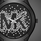 Michael Kors MK3589 Runway Slim Women’s Black Crystal Dial Stainless Steel Watch
