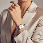 Emporio Armani AR11405 Women’s Mother of Pearl Dial Silver Stainless Steel Gianni T-Bar Watch