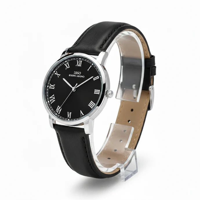 IBSO Ultra-Slim Men's Classic Watch White Black Dial