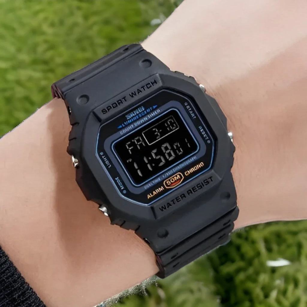 SKMEI 1628 ساعة رياضية رقميه اخضر جيشي مموه