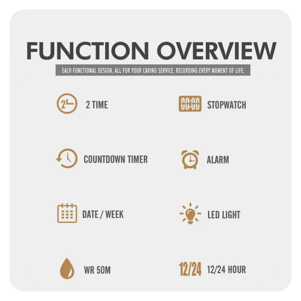 SKMEI 2018 ساعة رياضية رقميه مقاومة للماء متعددة الوظائف تقويم منبه ساعة ايقاف لون اسود بميناء فاتح