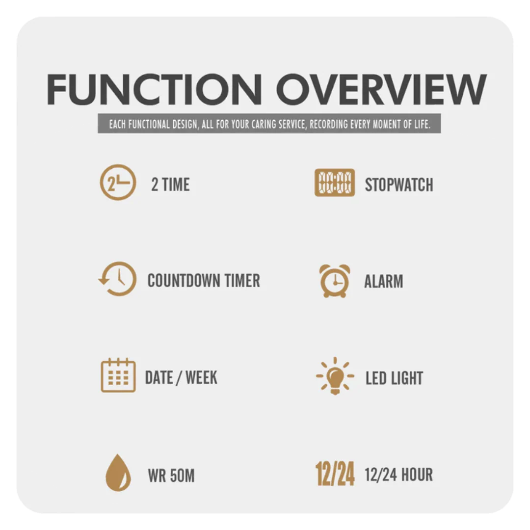 SKMEI 2018 ساعة رياضية رقميه مقاومة للماء متعددة الوظائف تقويم منبه ساعة ايقاف لون اسود بميناء فاتح