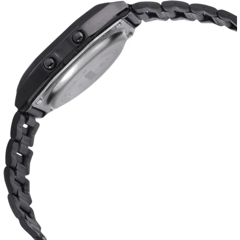 ساعة سكيمي 1123 للنساء بلون ذهبي ، سوار من الفولاذ المقاوم للصدأ، وساعة منبه