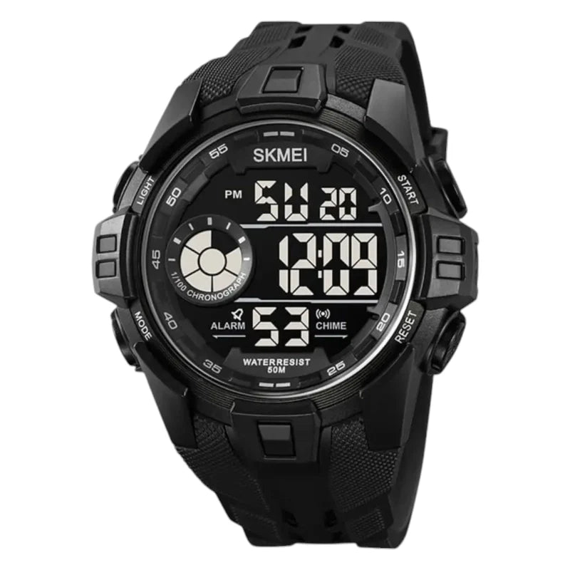 SKMEI 2123 ساعة رياضية متعددة الوظائف مقاومة للماء اسود