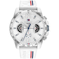 Tommy Hilfiger Men's Sport Multi-Function Watch – Model 1710676– White Silicone Strap