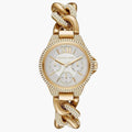 Michael Kors MK6842 Women’s Gold Mini Camille Crystal Chain-Link Watch