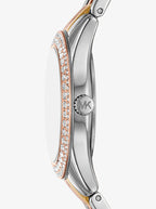 Michael Kors MK4846 Harlowe Women’s Two-Tone Crystal Dial Watch
