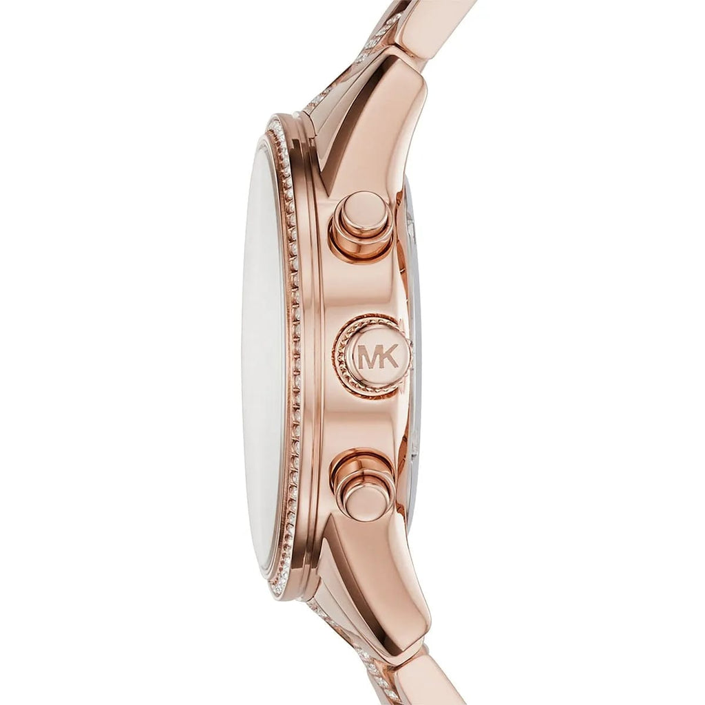 Michael Kors MK6485 Ritz Women’s Rose Gold Dial Rose Gold Stainless Steel Chronograph Watch