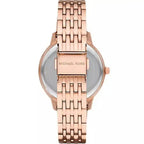 Michael Kors MK4372 Women’s Rose Gold Dial Rose Gold Stainless Steel Crystal MK Logo Watch