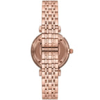 Emporio Armani AR11446 Women’s Silver Crystal Dial Rose Gold Gianni T-Bar Watch