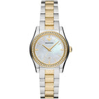 Emporio Armani AR11559 Women’s Mother of Pearl Dial Two-Tone Stainless Steel Federica Watch