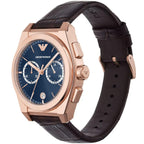 Emporio Armani AR11563 Men’s Blue Dial Brown Leather Federico Chronograph Watch