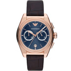 Emporio Armani AR11563 Men’s Blue Dial Brown Leather Federico Chronograph Watch
