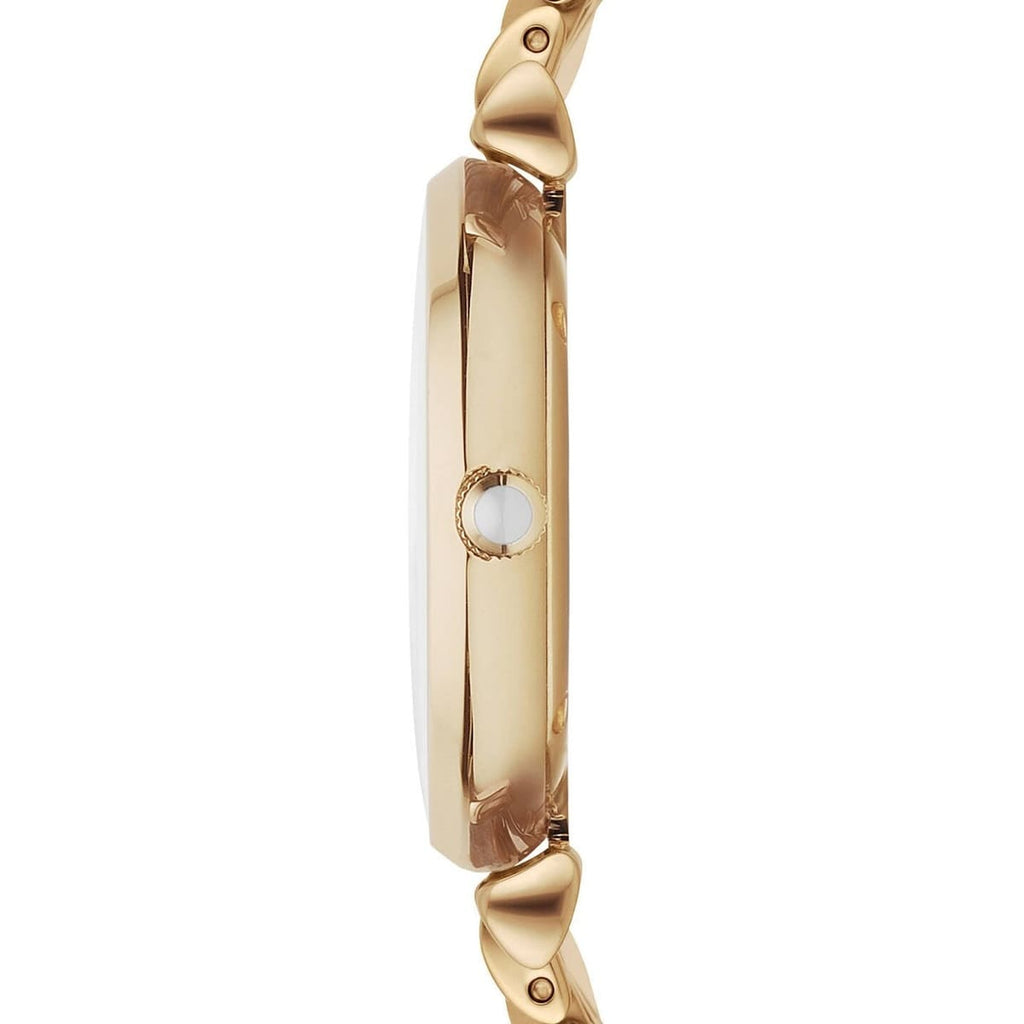 Emporio Armani AR1907 Women’s Mother of Pearl Dial Gold Stainless Steel Gianni T-Bar Watch