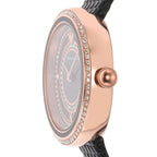 Emporio Armani AR11493 Women’s Black Dial Rose Gold Leather Rosa Watch