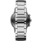 Emporio Armani AR2434 Men’s Black Dial Stainless Steel Renato Watch