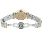 Emporio Armani AR2076 Women’s Crystal Dial Two-Tone Stainless Steel Gianni T-Bar Watch