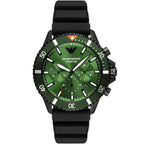 Emporio Armani AR11463 Men’s Green Dial Silicone Strap Diver Chronograph Watch