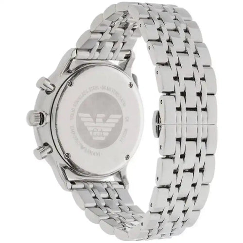 Emporio Armani AR1933 Men’s Silver Dial Silver Stainless Steel Chronograph Watch