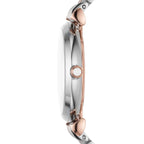 Emporio Armani Gianni T-Bar AR11537 Women's Two-Tone Crystal Encrusted Dial Luxury Watch