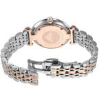 Emporio Armani Gianni T-Bar AR11537 Women's Two-Tone Crystal Encrusted Dial Luxury Watch