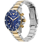 Emporio Armani Diver AR11362 Two-Tone Blue Chronograph Watch