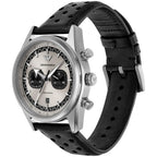 Emporio Armani Racer AR11677 Silver Dial Perforated Leather Men's Watch