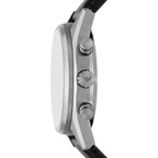 Emporio Armani Racer AR11677 Silver Dial Perforated Leather Men's Watch