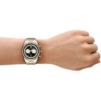 Emporio Armani Racer AR11678 Two-Tone Black Dial Metal Men's Watch
