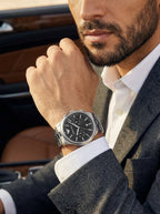 Emporio Armani Dario AR11691 Chronograph Black Dial Silver Stainless Steel Men's Watch