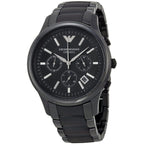 Emporio Armani AR1452 Men’s Black Dial Black Ceramic Ceramica Chronograph Watch