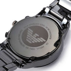 Emporio Armani AR1452 Men’s Black Dial Black Ceramic Ceramica Chronograph Watch