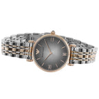 Emporio Armani Gianni T-Bar AR1725 Two-Tone Silver & Rose Gold Watch