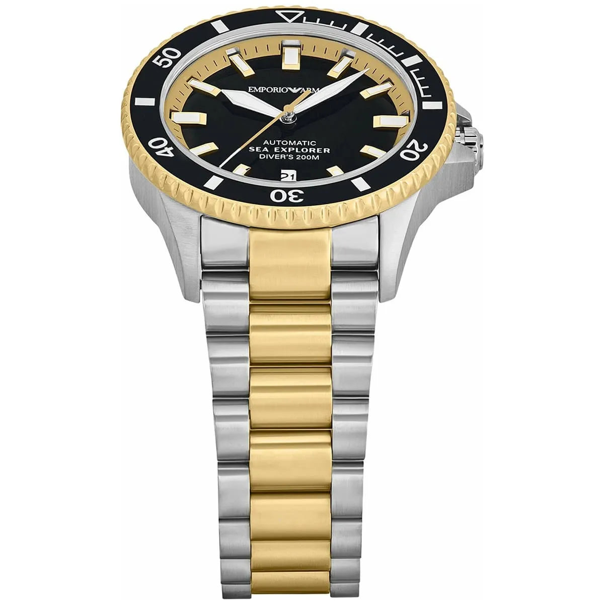 Emporio Armani Sea Explorer AR60089 Automatic Two-Tone Diver's Watch