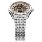 Emporio Armani Antonio AR60095 Silver-Tone Beige Skeleton Automatic Men's Watch