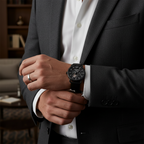 Emporio Armani Aviator AR60028 Meccanico Automatic Black Leather Watch