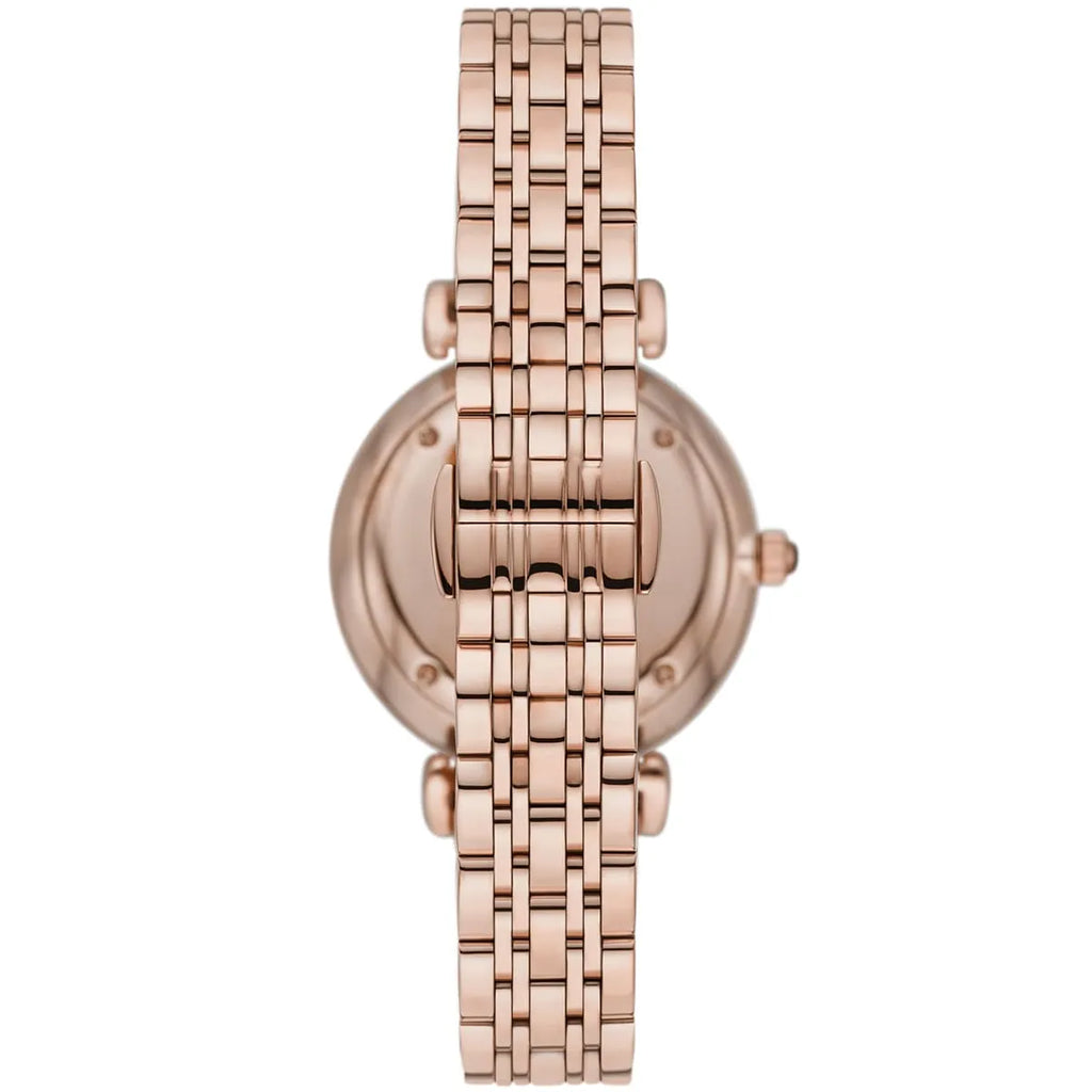 Emporio Armani Gianni T-Bar AR11423 Rose Gold & Navy Crystal Ladies Watch