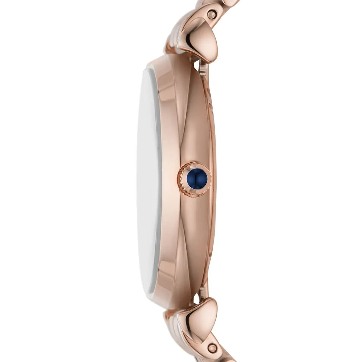 Emporio Armani Gianni T-Bar AR11423 Rose Gold & Navy Crystal Ladies Watch