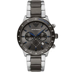 Emporio Armani Mario AR11391 Grey Dial Blue Accents Watch
