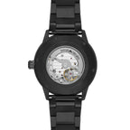 Emporio Armani Mario AR60054 Meccanico Automatic Skeleton All-Black Watch