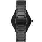 Emporio Armani Mario AR60054 Meccanico Automatic Skeleton All-Black Watch