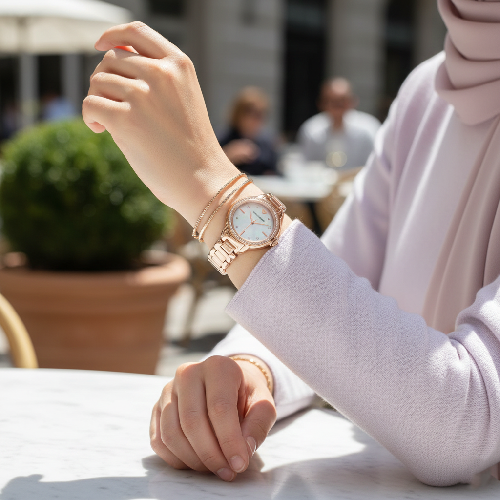 Emporio Armani Mia AR11523 Rose Gold Mother of Pearl Watch