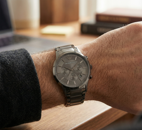 Emporio Armani Renato AR2454 All-Black Chronograph Watch