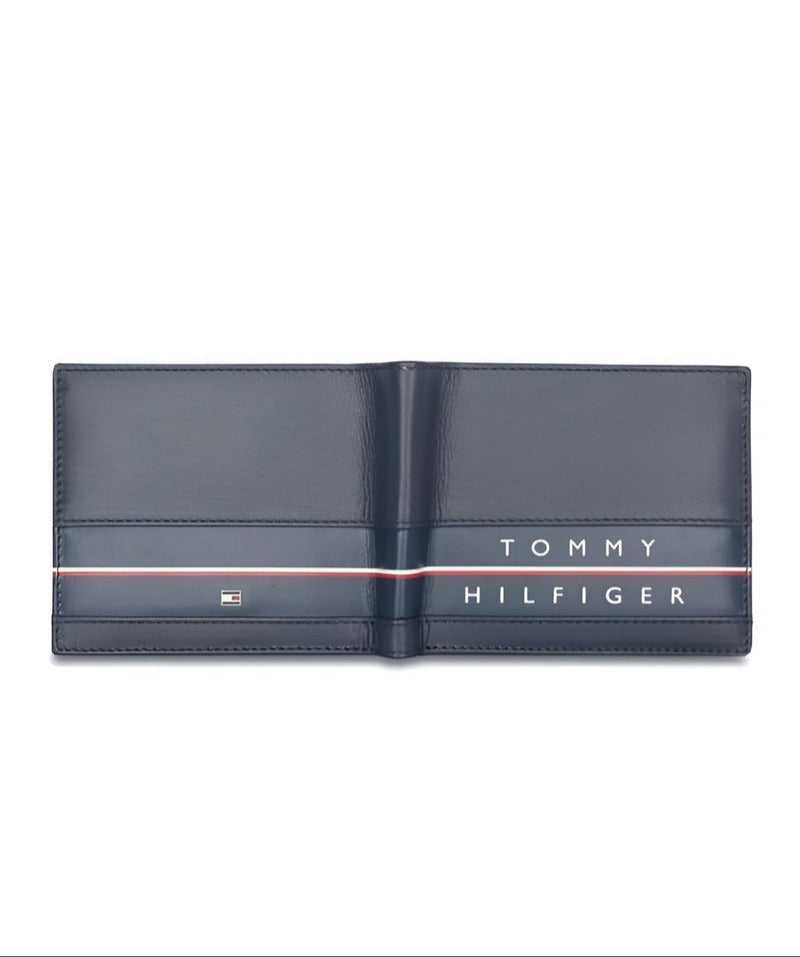 TH Navy Leather Wallet For Men 46#